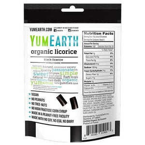 Yum Earth Organic Gluten Free Black Licorice (142g)