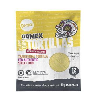 Diego's GoMEX Yellow Corn Tortilla 12pk (276g)-Tortillas & Wraps-Foods ﻿Online Australia | FodShop
