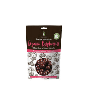 Dr Superfoods Dark Chocolate Organic Raspberries (125g)