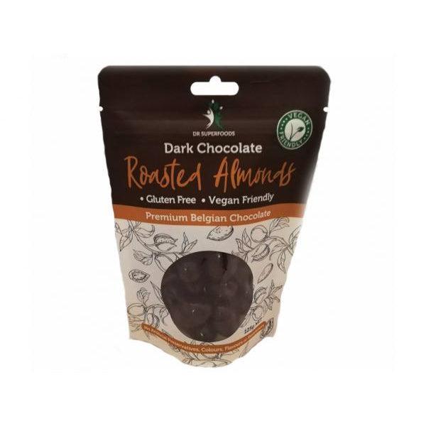 Dr Superfoods Dark Chocolate Roasted Almonds (125g)-Candied & Chocolate Covered Fruit-Foods ﻿Online Australia | FodShop
