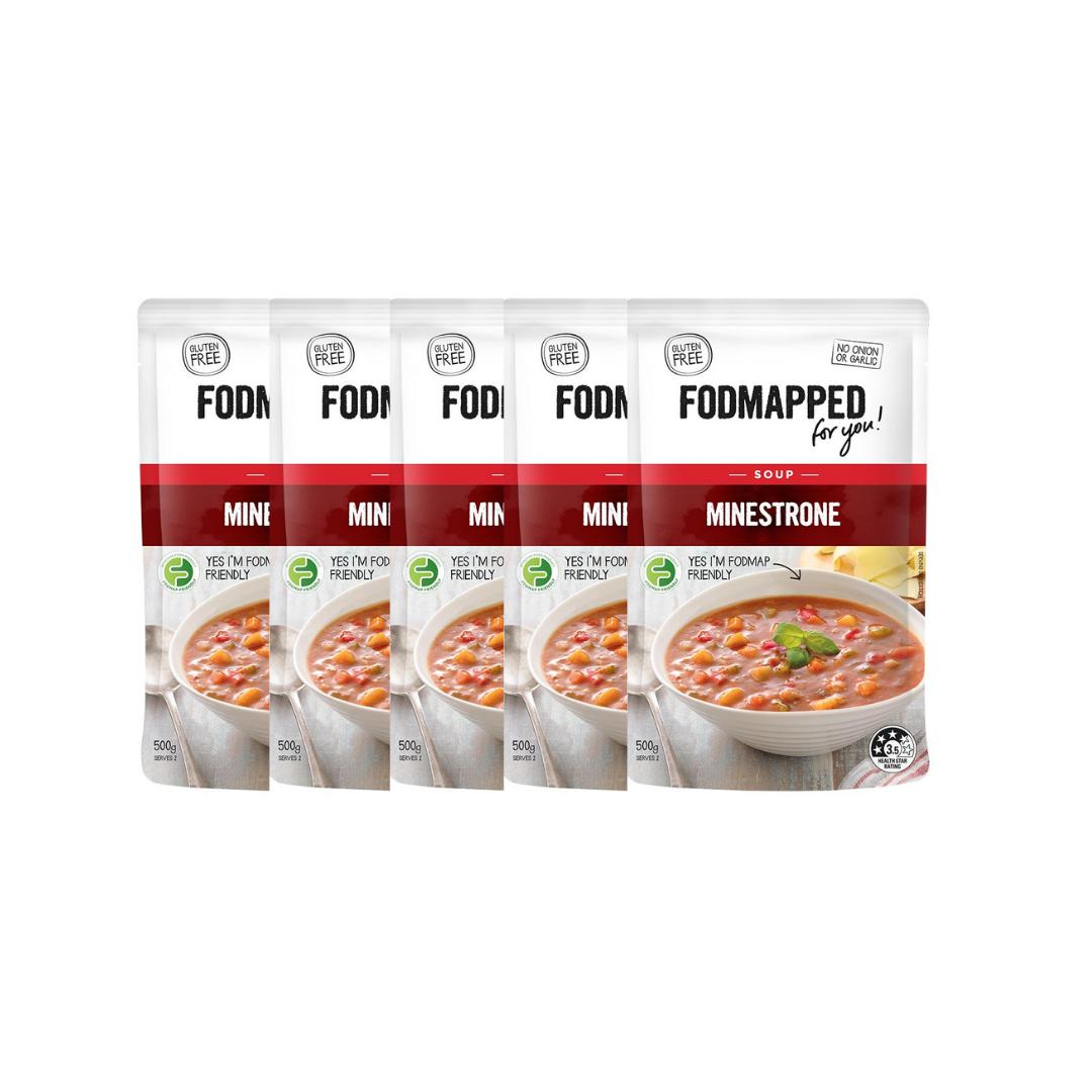 FODMAPPED For You Minestrone Soup (5 x 500g)-Soups & Broths-Foods ﻿Online Australia | FodShop