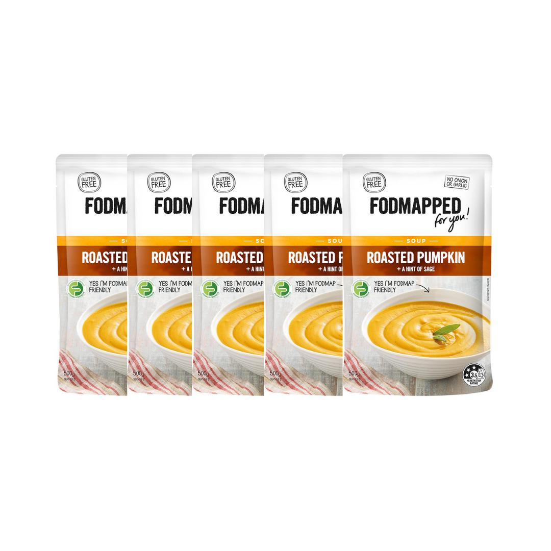 FODMAPPED For You Roasted Pumpkin & Hint of Sage Soup (5 x 500g)-Soups & Broths-Foods ﻿Online Australia | FodShop