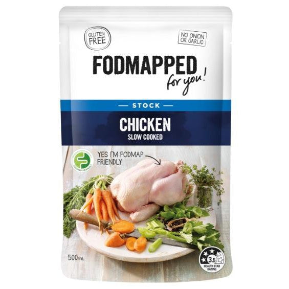 FODMAPPED For You Slow Cooked Chicken Stock (500ml)-Soups & Broths-Foods ﻿Online Australia | FodShop