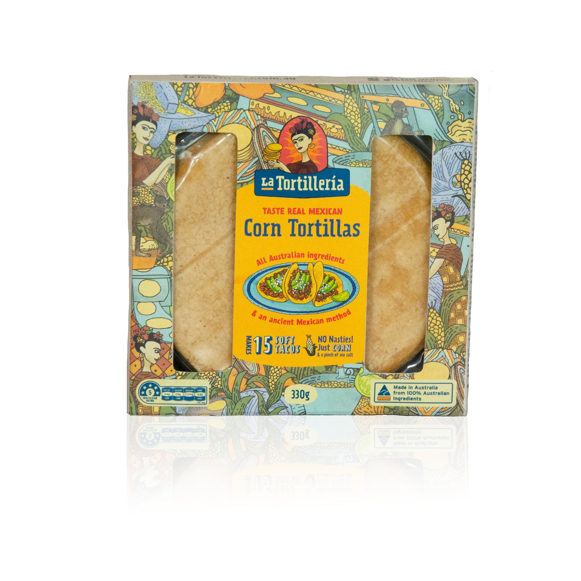 La Tortilleria Corn Tortillas – Soft Tacos (15 Pack)-Tortillas & Wraps-Foods ﻿Online Australia | FodShop