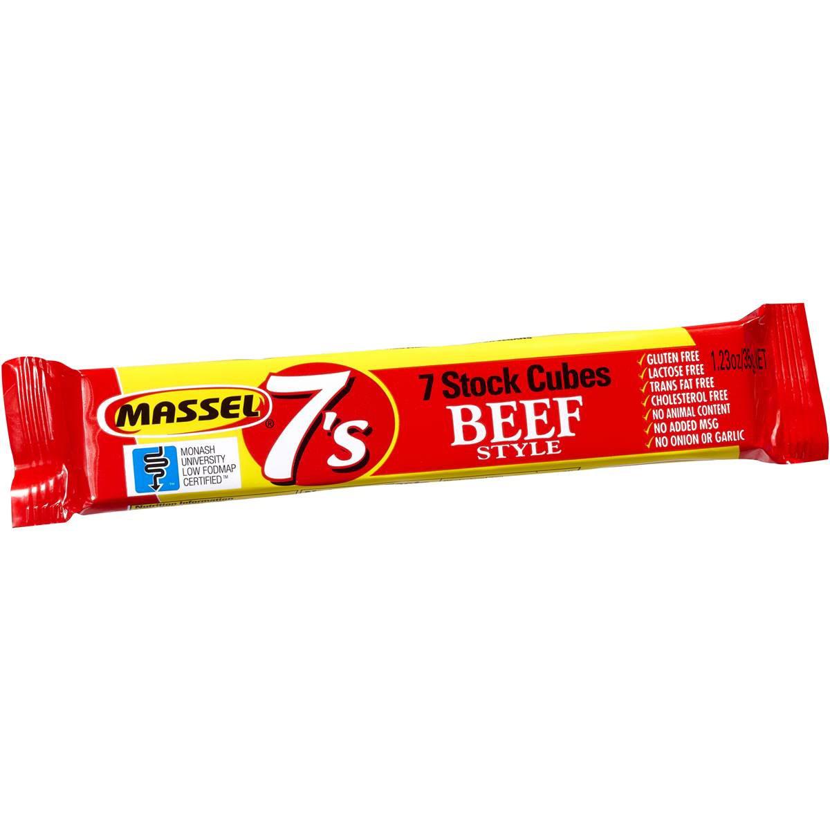 Massel 7's Stock Cubes, Beef Style, No Garlic No Onion (35g)-Soups & Broths-Foods ﻿Online Australia | FodShop