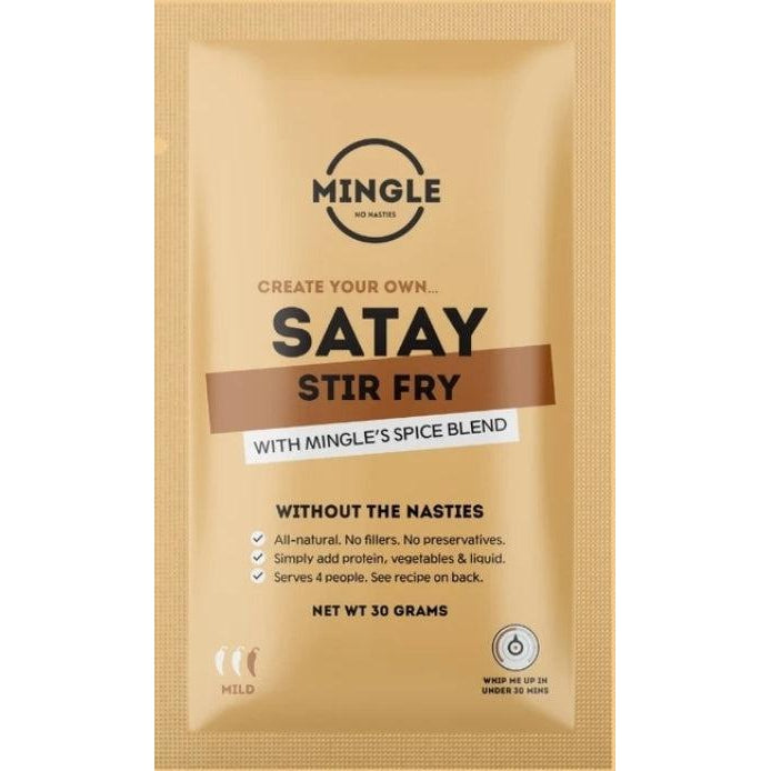 Mingle Low FODMAP Satay Stirfry Seasoning (30g) Foods