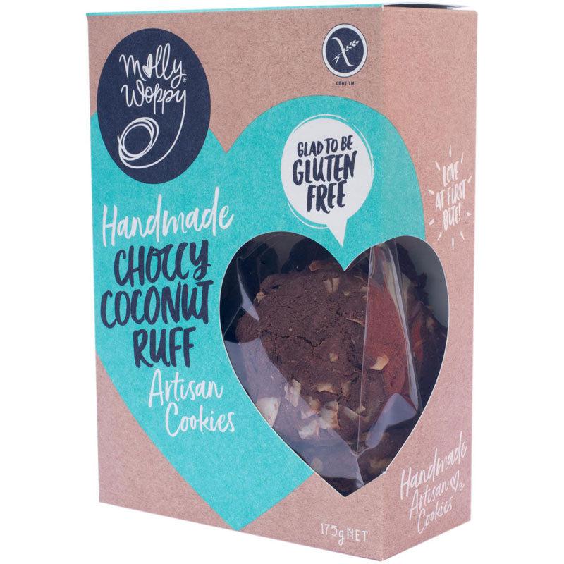 Molly Woppy Artisan Cookies Choccy Coconut Ruff (175g)-Cookies-Foods ﻿Online Australia | FodShop