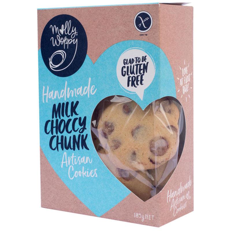 Molly Woppy Artisan Cookies Milk Choccy Chunk (185g)-Cookies-Foods ﻿Online Australia | FodShop