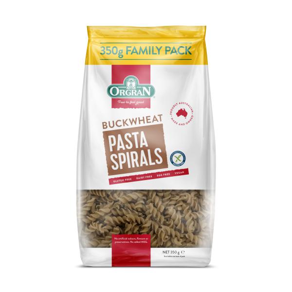 Orgran Buckwheat Pasta Spirals (350g)-Pasta & Noodles-Foods ﻿Online Australia | FodShop