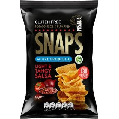 Piranha SNAPS Light & Tangy Salsa (1 x 25g)-Chips-Foods ﻿Online Australia | FodShop