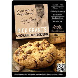 Rick Grant's Choc Chip Cookie Mix - Includes Choc Chips (420g)