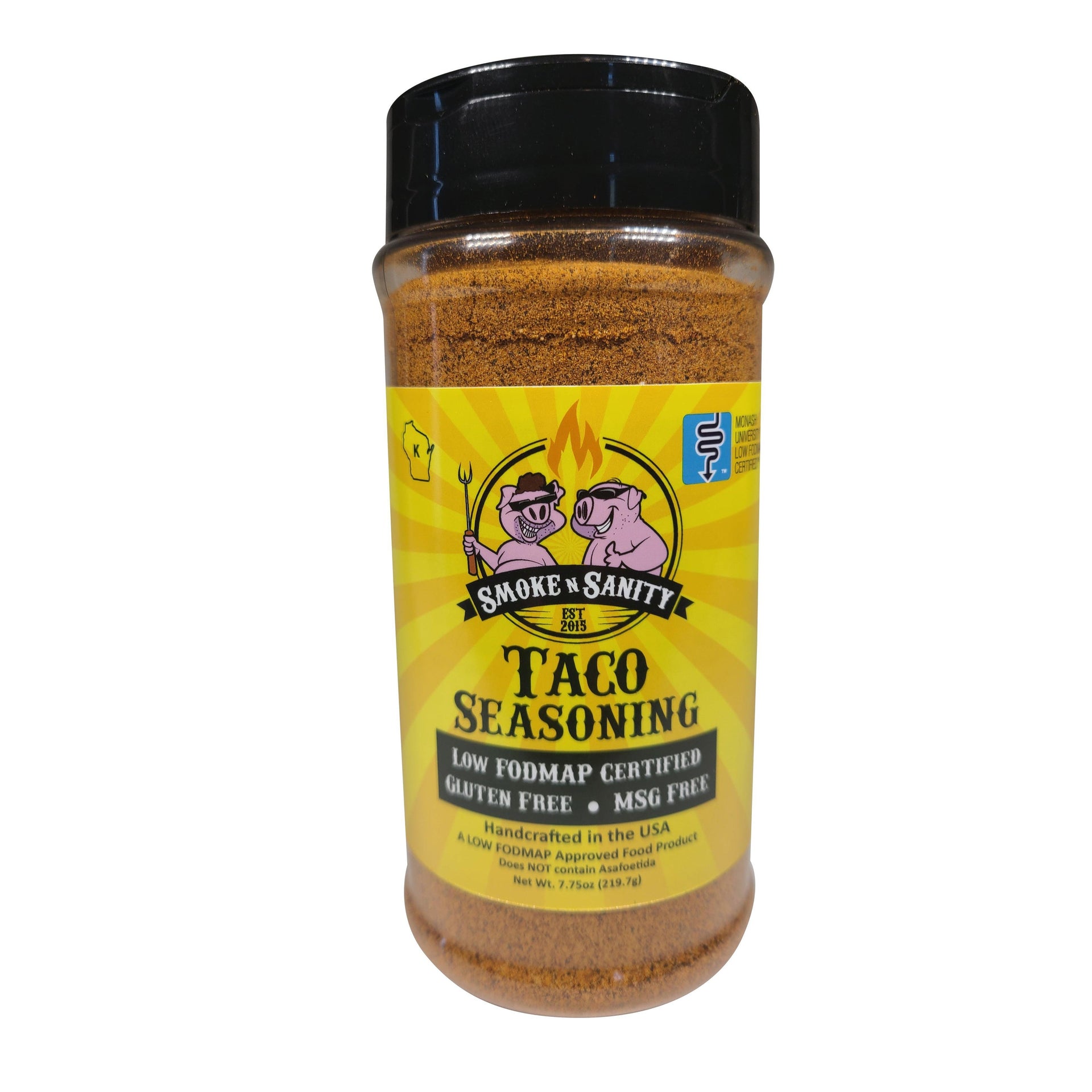 Smoke N' Sanity Taco Seasoning - Large Size (220g)-Seasonings & Spices-Foods ﻿Online Australia | FodShop