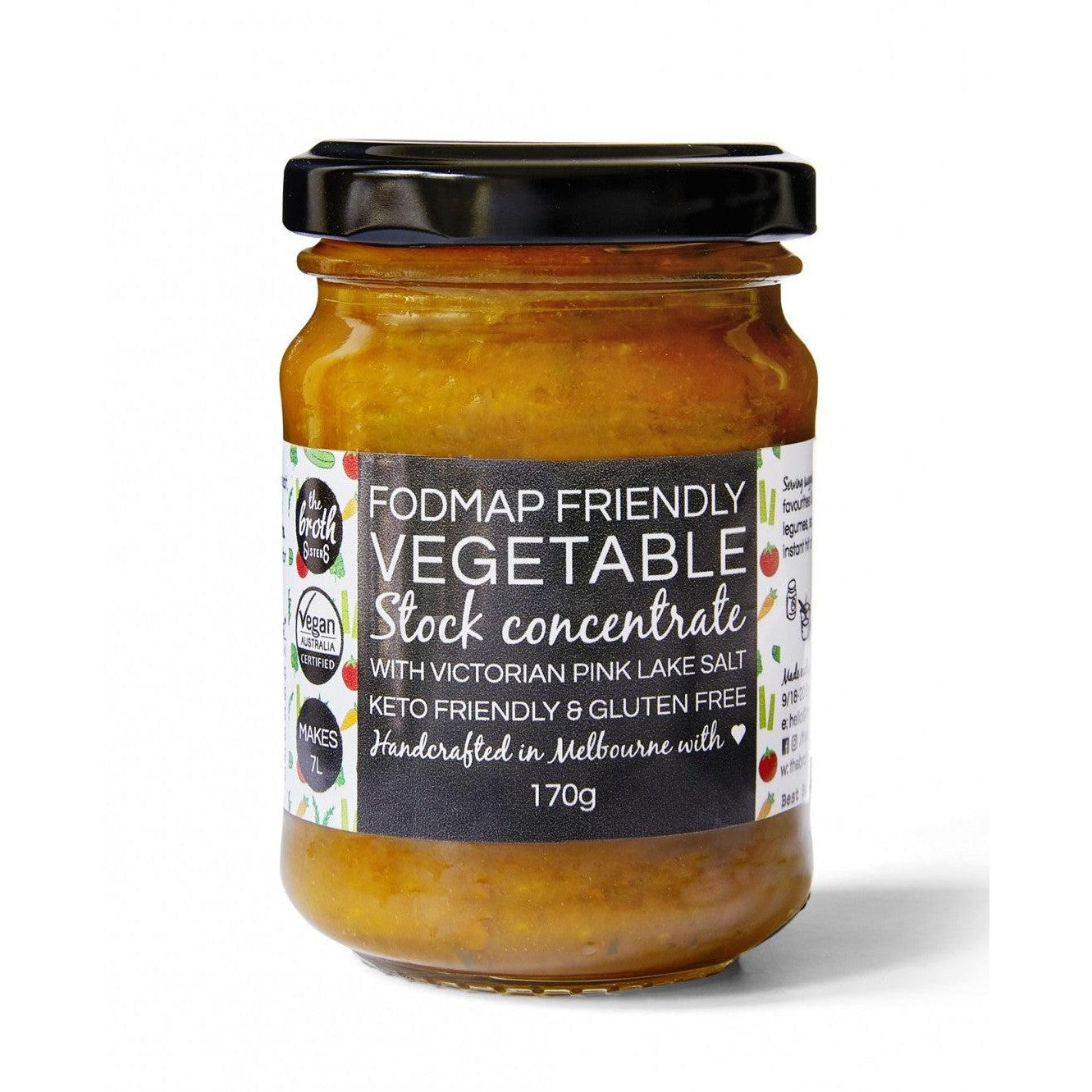 The Broth Sisters - Vegetable Stock Concentrate (170g)-Soups & Broths-Foods ﻿Online Australia | FodShop