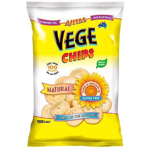 Vege Chips Natural (100g)-Chips-Foods ﻿Online Australia | FodShop