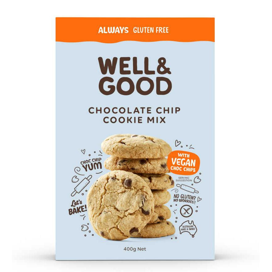 Well & Good Choc Chip Cookie Mix (400g)-Food-Foods ﻿Online Australia | FodShop