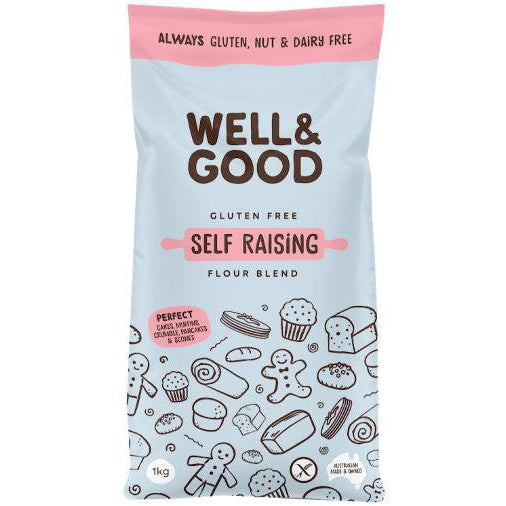 Well & Good Gluten Free Self-Raising Flour (1kg)-Food-Foods ﻿Online Australia | FodShop
