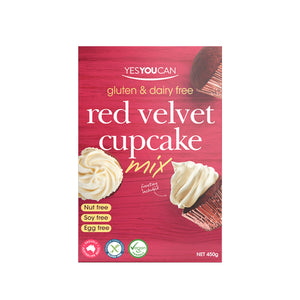 YesYouCan Red Velvet Cupcake Mix + Frosting (450g)